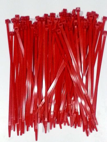 Hotwires split loom colored 7&#039; inch zip ties red for auto &amp; rod 100 pcs