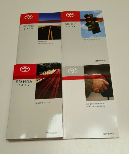 2016 toyota sienna owners manual limited xle se premium  le l v6 3.5l awd 2wd