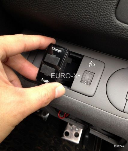 Car usb port 5v charger smart phone pda dvr iphone + audio in for mazda #a77