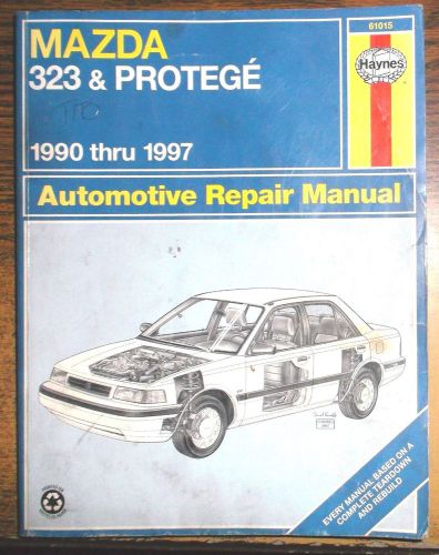 1990-1997 mazda 323 &amp; protege haynes auto repair service shop manual #61015