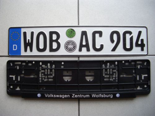 Wob wolfsburg german vw,volkswagen golf,jetta,passat,gti,bug,bus license plate