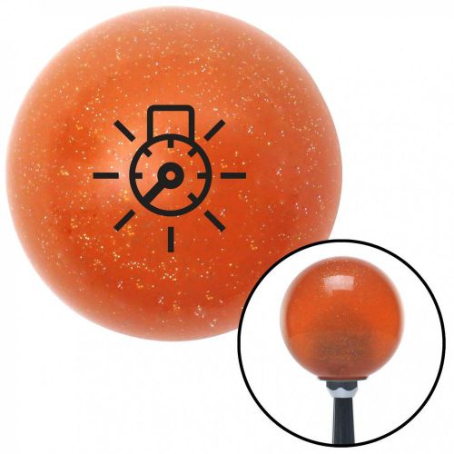 Black lighting instrument light orange metal flake shift knob 16mm x 1.5
