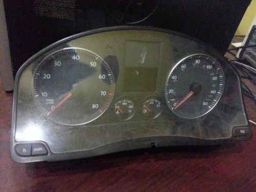 Volkswagen jetta speedometer cluster; (cluster), (sdn), vin k (8th digit), mph