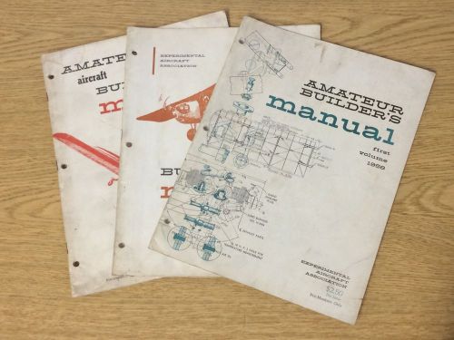 Lot 3 eaa amateur aircraft builder&#039;s manual experimental association 1958 1959