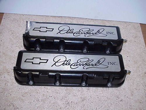 Dale earnhardt inc. engraved chevy sb 2.2 aluminum valve covers with oilers dei6