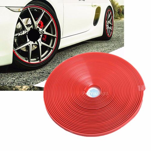 Sell 8M Red Car Wheel Rim Edge Protector Ring Tire Guard Sticker Line