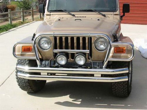 Rampage 7459 euro grille guard fits wrangler (lj) wrangler (tj) wrangler (yj)