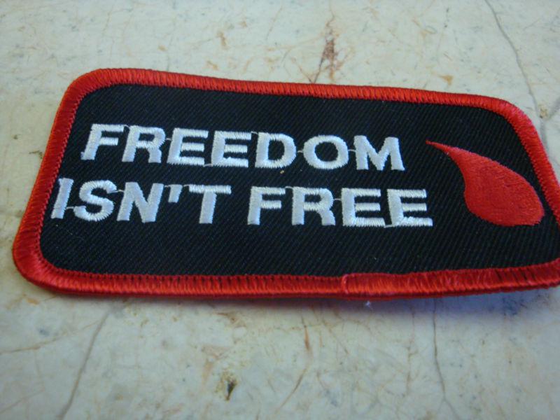 Freedom isn't free biker patch new!!