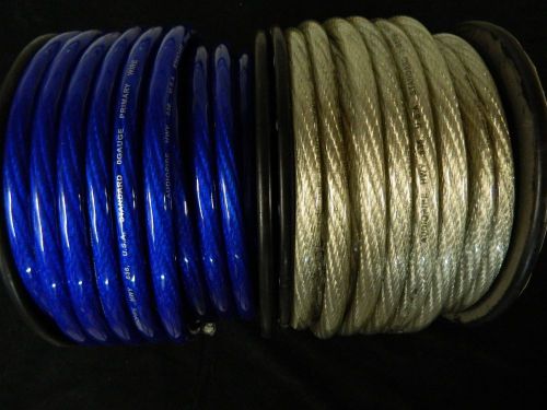 0 gauge wire 50 ft 25 blue 25 silver 1/0 awg power ground stranded automotive