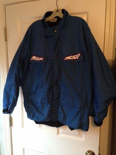 Vintage msr jacket - blue - mens - xl - malcom smith racing - dirt bike/offroad