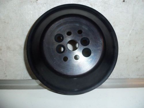 7" dual 3 rib serpentine water pump pulley nascar race sbc drag ford 031113-12