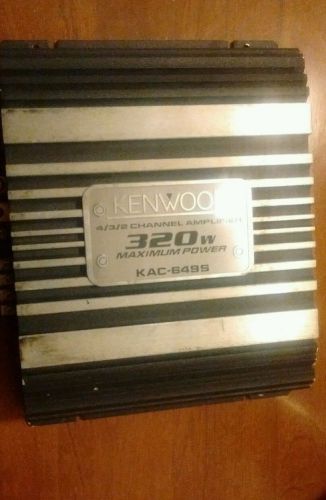 Kenwood kac-649s car power amp amplifier 320 watts  4/3/2 channel