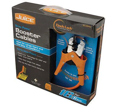 Ultra power booster cables for large cars and mid-size trucks/suvs