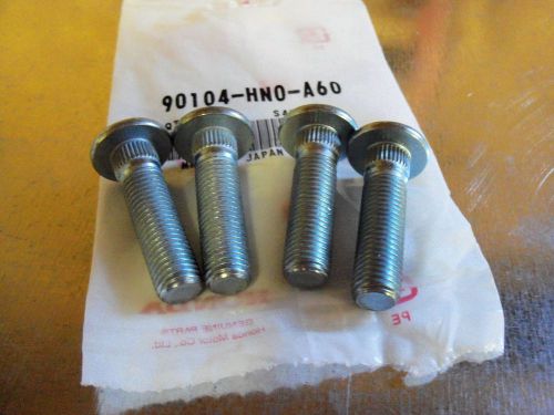4 new honda 2000-2007 rancher 350 400, foreman 450 front wheel studs bolts lugs