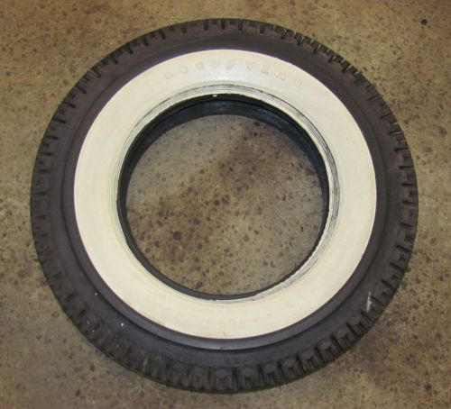 Goodyear 7.10-15 wide white tire nos non-dot super