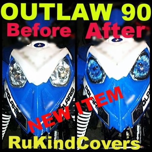 Polaris predator 90 outlaw 90 headlight cover's blue eye's  new item atv