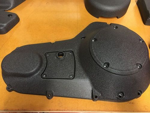 Harley davidson oem outer primary cover fxr 2,3, &amp;4 black wrinkle powder coat
