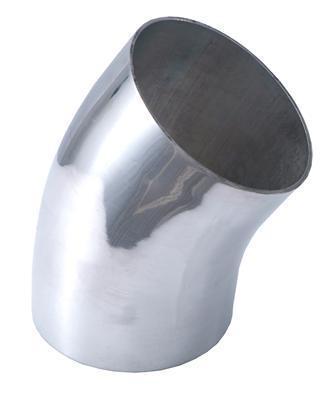 Spectre air intake tube aluminum polished 35 degree elbow 4.0" diameter each