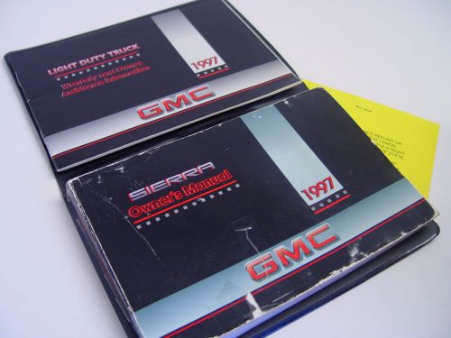 1997 gmc sierra owners manual  sle slt z-71 4x4 2500 3500