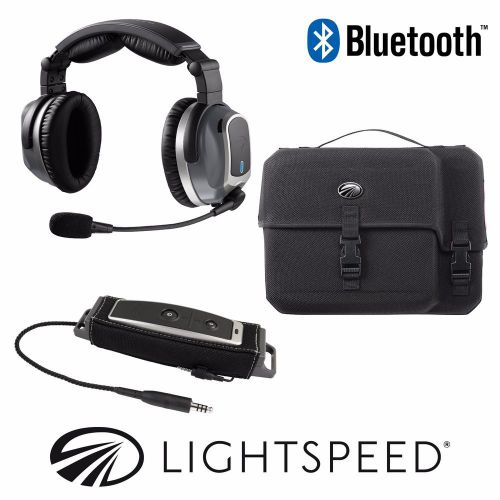 Lightspeed tango wireless aviation headset - battery power, heli u174 plug w/ bt