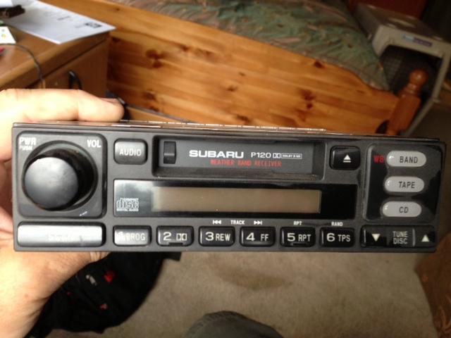 2002 subaru stereo cassette p120 - used -replacement for your broken stereo