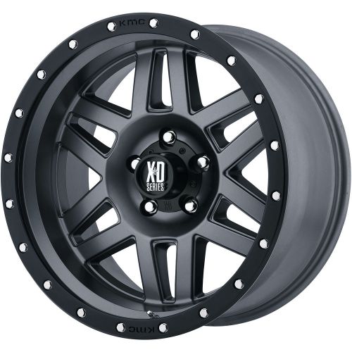 18x9 gray xd xd128 8x180 +18 rims toyo open country a/t ii 275/70/18 tires