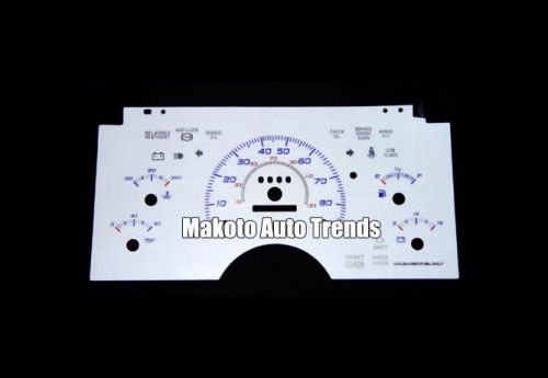 90mph euro reversible glow gauge indiglo white face new for 1994 chevrolet s10