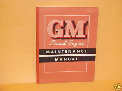 1950-1951 gm original 71 diesel truck 2 cyc engine shop service manual 4-71 6-71