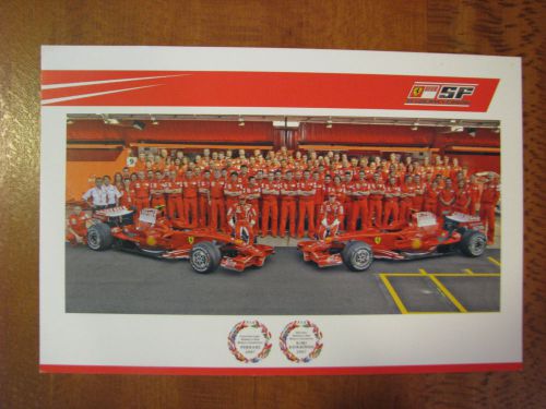 Ferrari card~2007 constructors' &amp; drivers' formula one world champion
