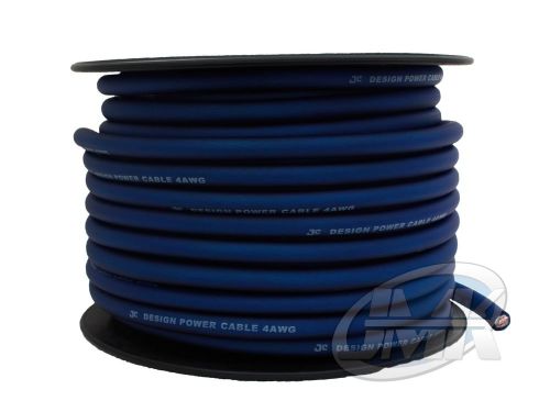 4 gauge 100 ft roll of metallic powder blue envy-flex power wire cable