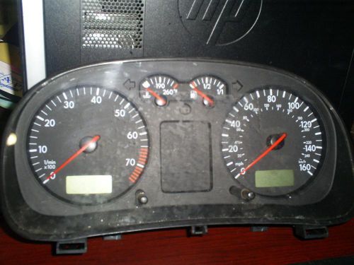 Volkswagen jetta speedometer cluster; (cluster), sdn, mph, 160 mph, w/o multif