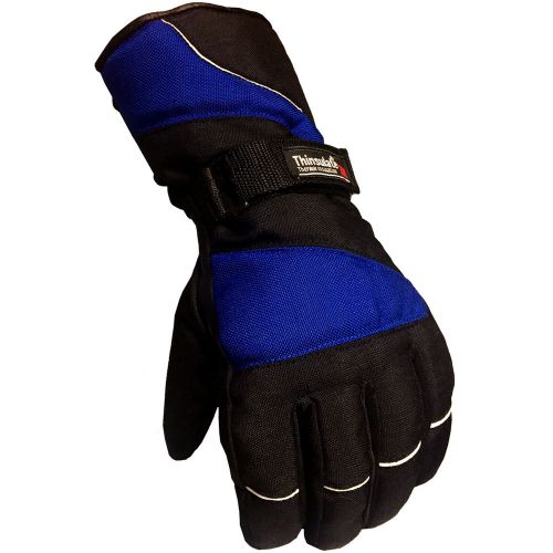 3m thinsulate hipora lined waterproof thermal insulation gloves - blue - medium