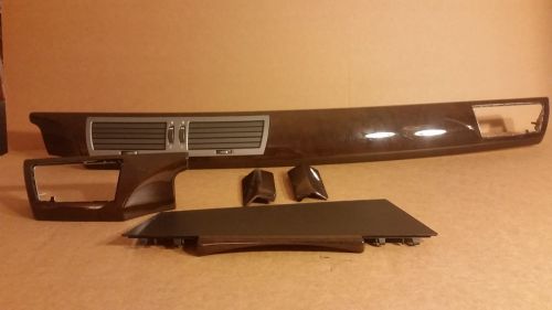 2002-2005 bmw e65 e66 745i 745li front dash wood grain trim molding panels