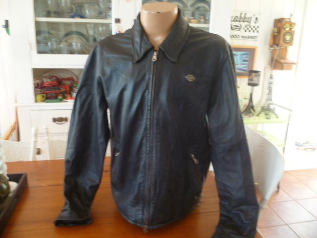 Harley davidson leather  jacket mens large