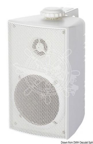 Osculati white low magnetic waterproof 120 watt two way stereo speaker