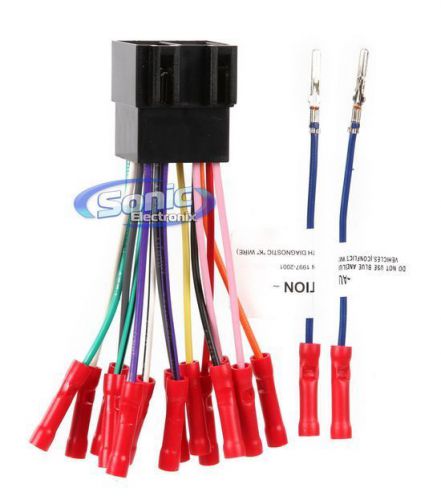 Scosche vw01bcb power/speaker wiring harness w/ connectors for 1986+ volkswagen