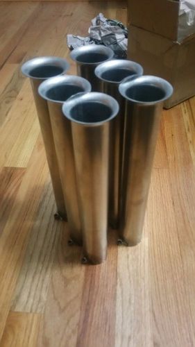 6 12" steel ram tubes velocity stack air horn trumpet 1 11/16" id with lugs