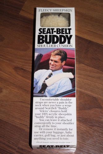 Vintage early 90s &#034;seatbelt buddy&#034; acrylic seatbelt cover w/ original package