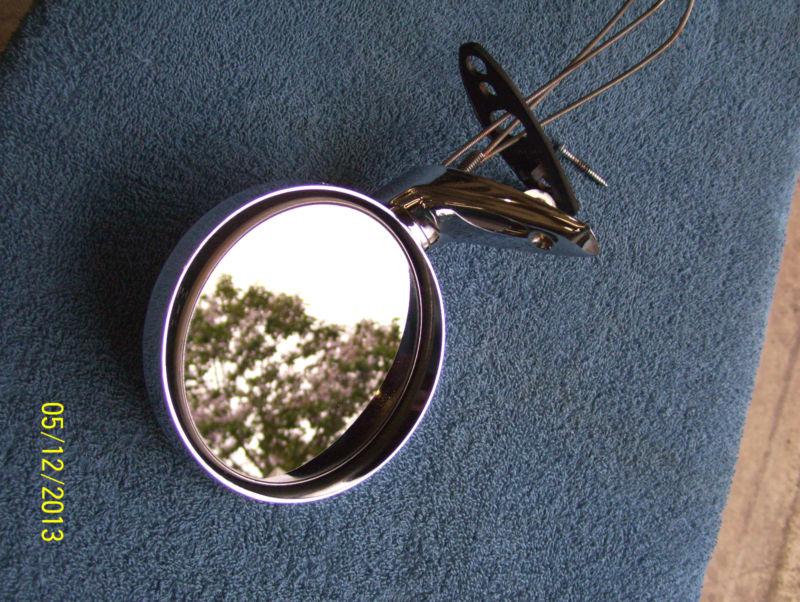  cuda,charger,gtx,dart,mopar,left remote chrome mirror,oem,1966 thru 1970