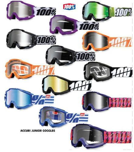 New 100% mx accuri-jr/junior offroad/motocross youth goggles!