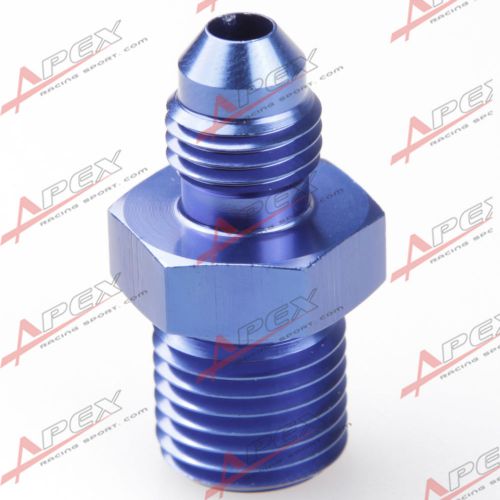 Male -4 an 4an -4an an4 flare to m14x1.5 metric straight fitting ad41011n blue