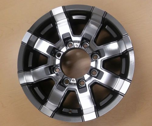 Qty 4 16x6 8-6.5 hi spec aluminum wheel 581 gun grey 3960lbs 581-66865g free sh