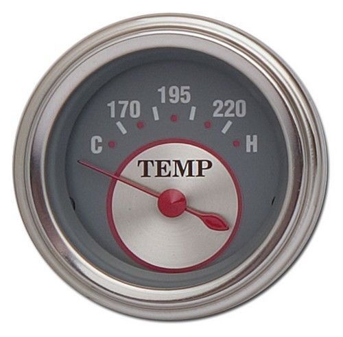 Classic instruments ss26src engine temp 280f - silver - stainless radial
