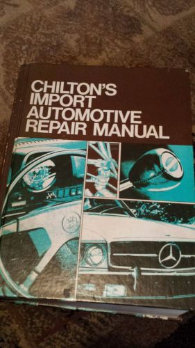 Chilton&#039;s import automotive repair manual, 4th edition