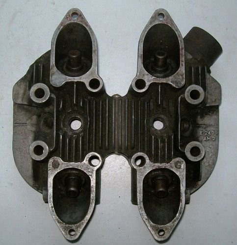 Triumph t100 alloy cylinder head 500 cc , modified for center 14 mm spark plugs