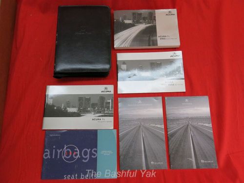2002 acura tl owners manual with case book set