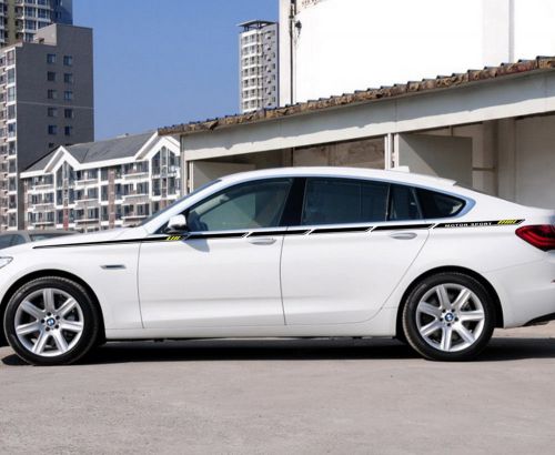 Car vinyl graphics side sticker body decal racing stripe for 5 series gt #cb166