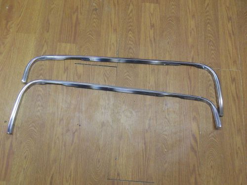 1971 - 76  cadillac fender skirts chrome trim very nice