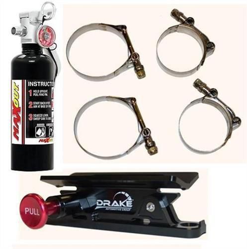 4wheel drive 1 lb. h3r maxout black fire extinguisher &amp; drake mounting 100bpkg