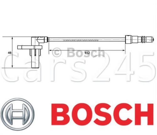 Porsche boxster 911 996 targa convertible abs wheel speed sensor bosch 1999-2005